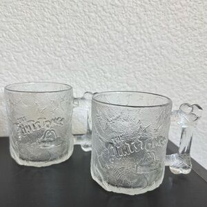 Vintage The Flintstones 1993 RocDonald’s Pre Dawn Mug Set Of 2‎
